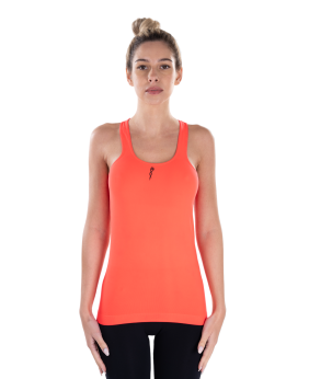 CANOTTA TOP ROSSO FLUO