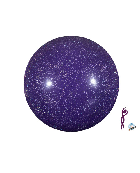 Palla ritmica Silver Line col. viola glitter 017650