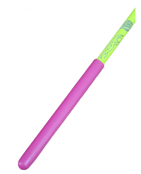 BACCHETTA GIALLO FLUO MANICHETTO FUCSIA