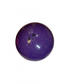 Rg ball Silver Line Col. purple glitter 017650